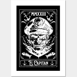 El Capitan Tarot Card Captain Anchor Design Posters and Art